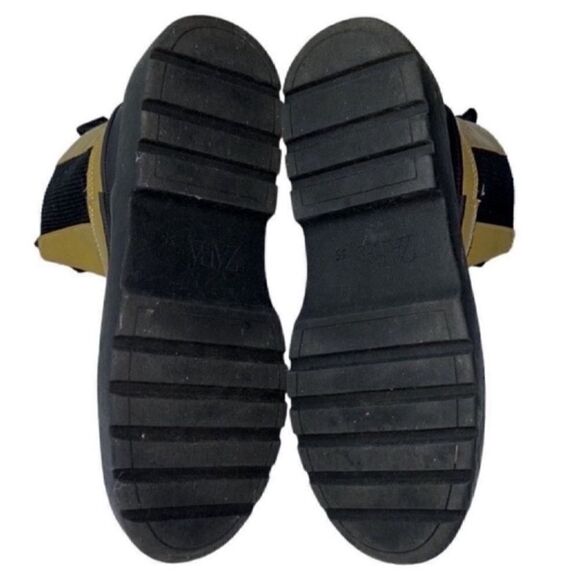 Zara Girls Kids Green & Black Ankle Boots Size 35,2.5) - Picture 5 of 6